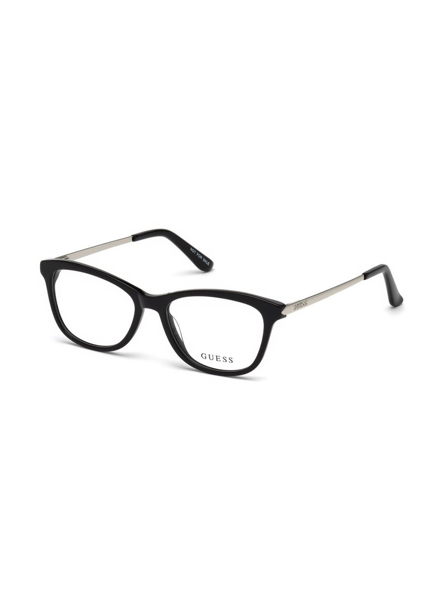 Guess Black Beveled Eye Frames for Women