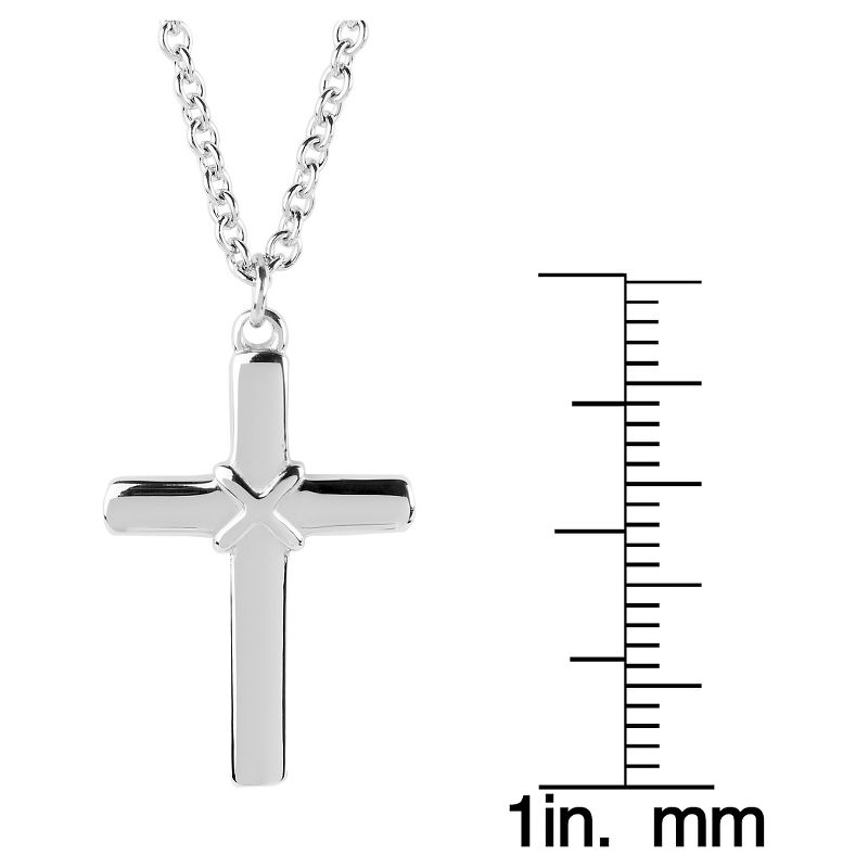 West Coast Jewelry Stainless Steel Cross Necklace