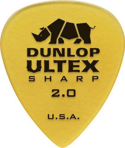 Dunlop Ultex Sharp Guitar Picks - 2.0mm - 6 Pack
