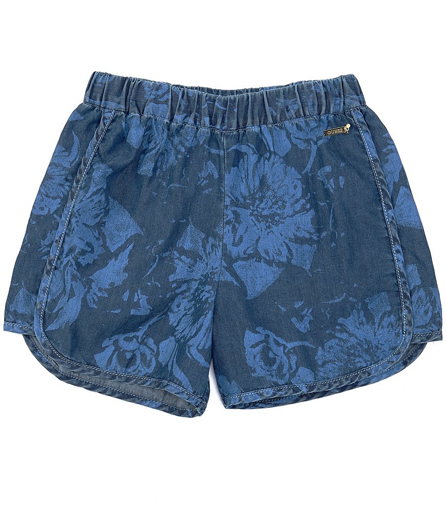 Angie Big Girls 7-14 Smocked Tie-Dye Shorts