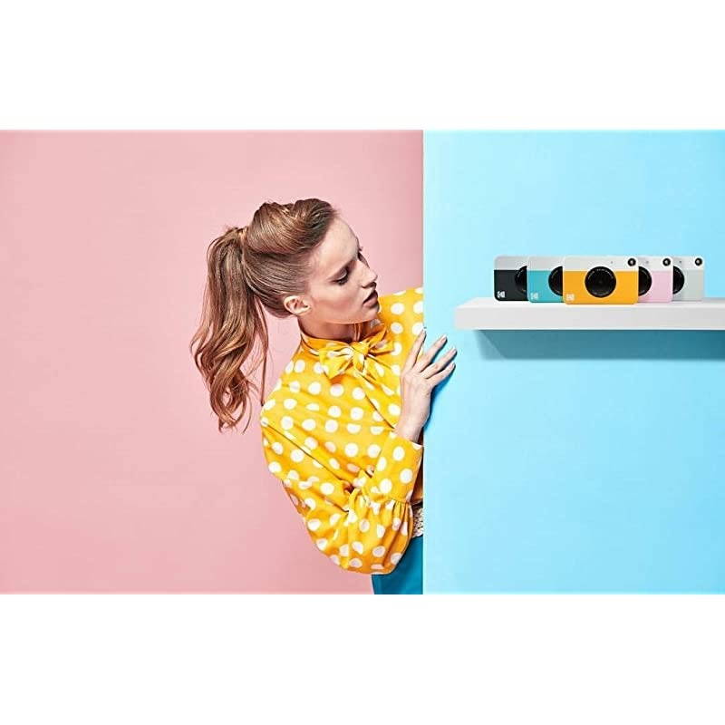 KODAK Printomatic Digital Instant Print Camera - Full Color Prints On  2x3" Sticky-Backed Photo Paper (Pink) Print Memories Instantly