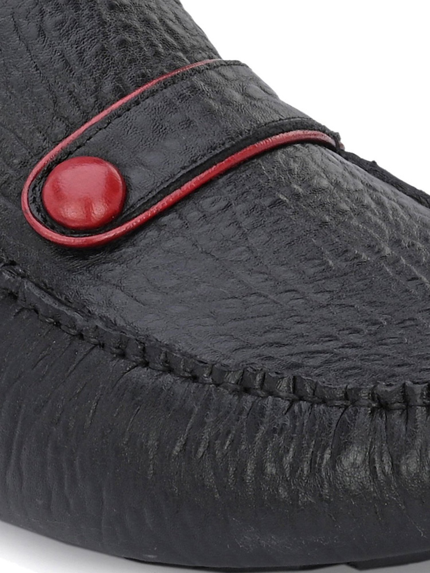 Hitz Men's Black Casual Loafers