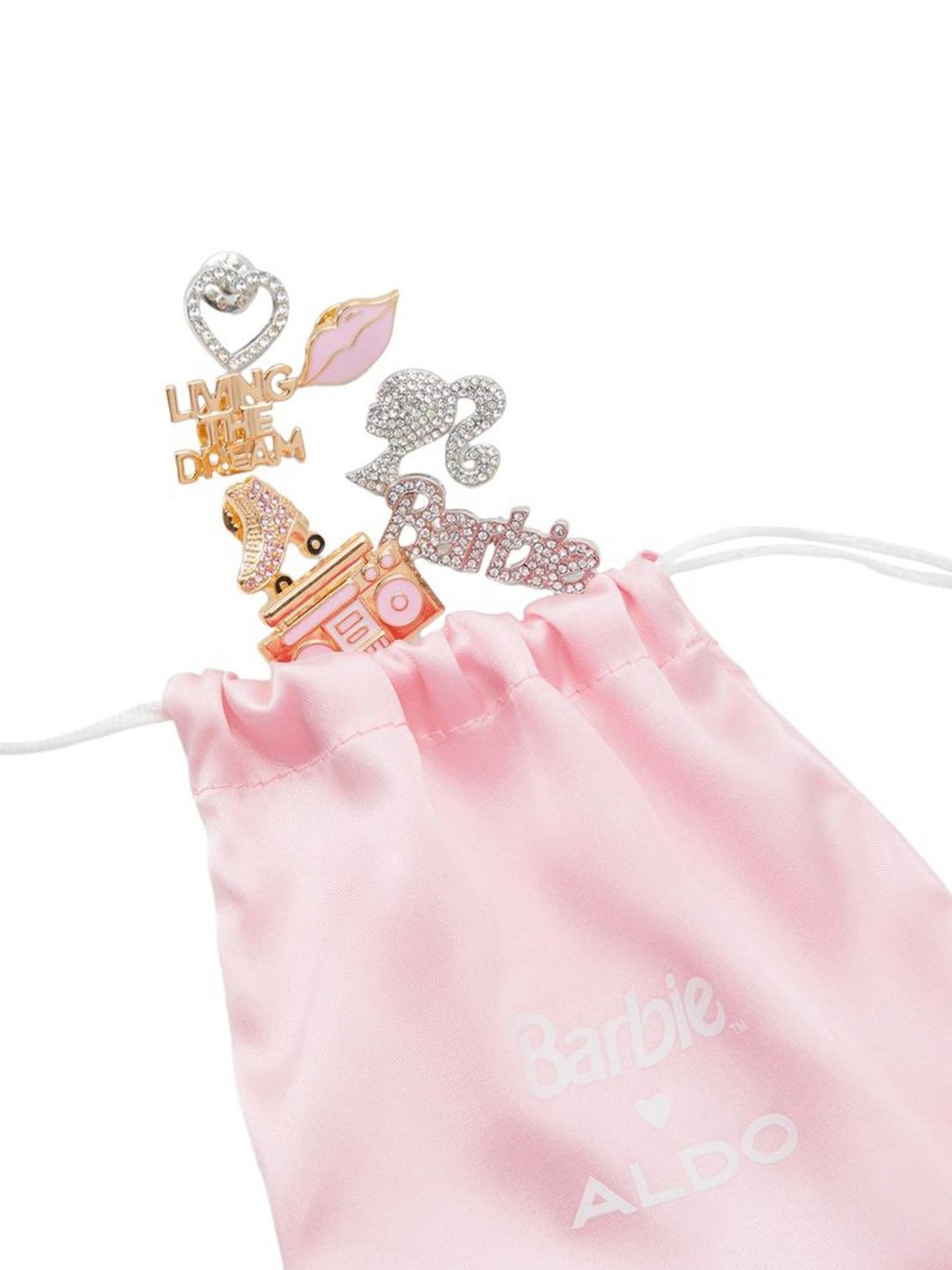 Aldo Barbie Multicolor Embellished Hair Pin - Pack of 9