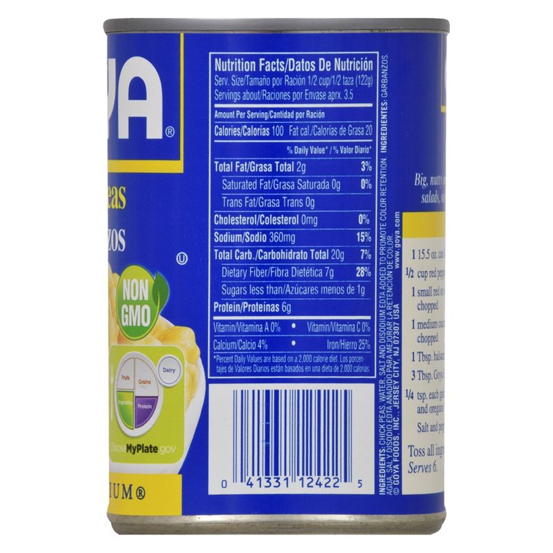 Goya Chick Peas 15.5oz