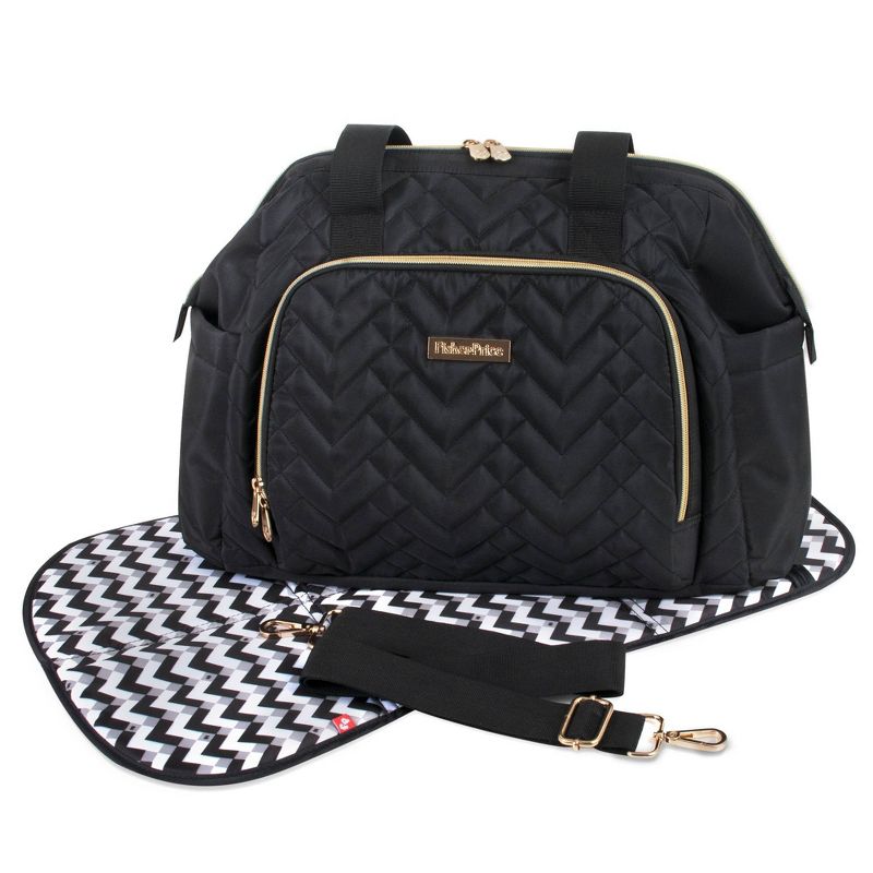Fisher-Price Quilted Harper Frame Bag - Black
