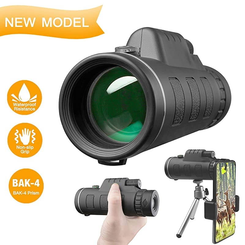 Telescope High Power with Smartphone HolderBAK4 Prism for Bird Watching Hunting Camping Travelling Wildlife