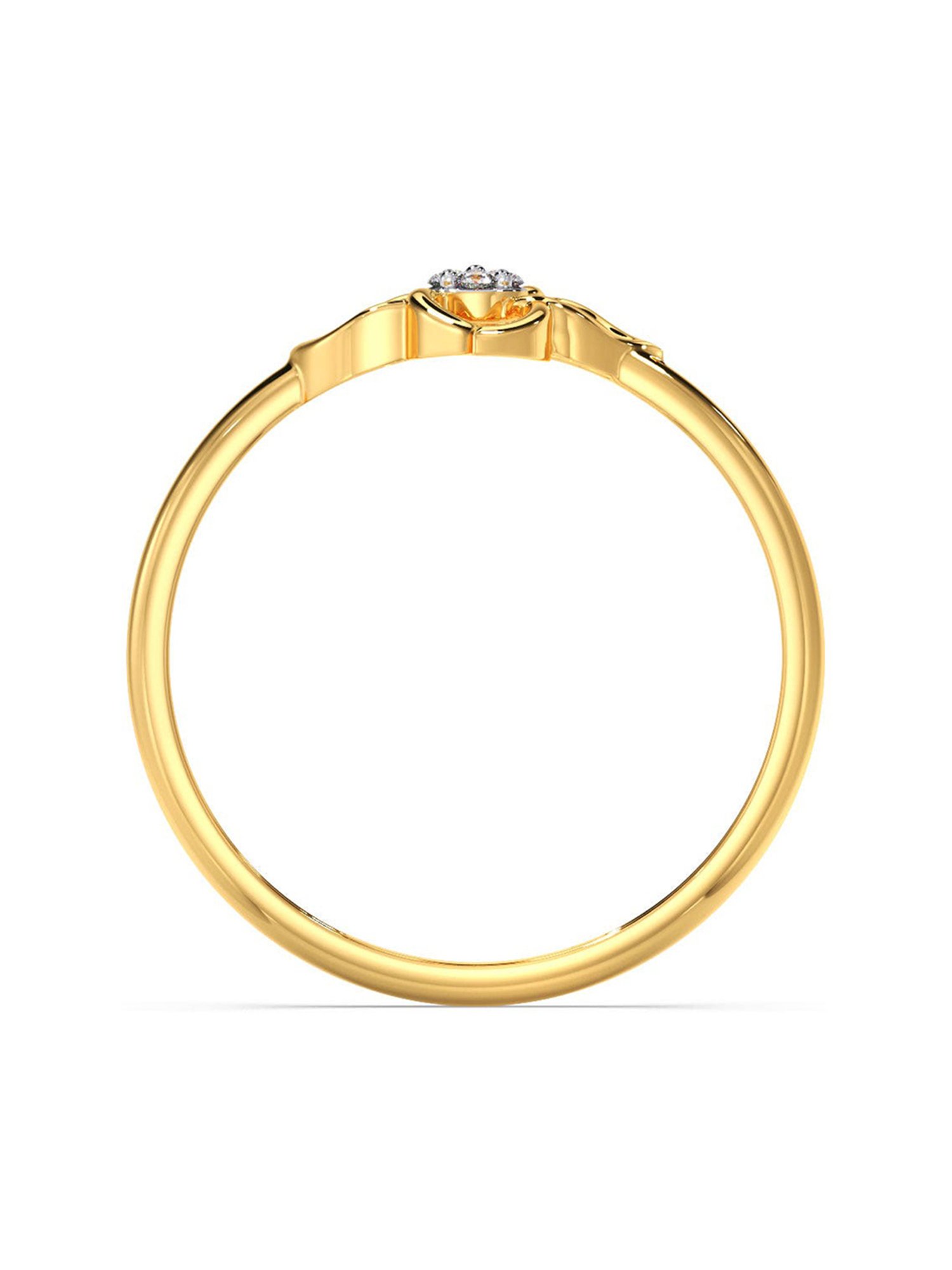Candere by Kalyan Jewellers Stylish Design 14k BIS Hallmark Yellow Gold Ring