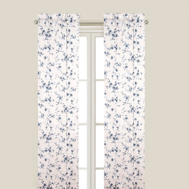 C&F Home Blue Canton Drapery Panel