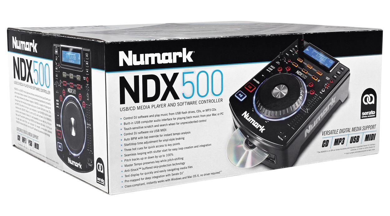 (2) Numark NDX500 DJ USB/CD Media Player Controllers+Bluetooth Mixer+Backpack