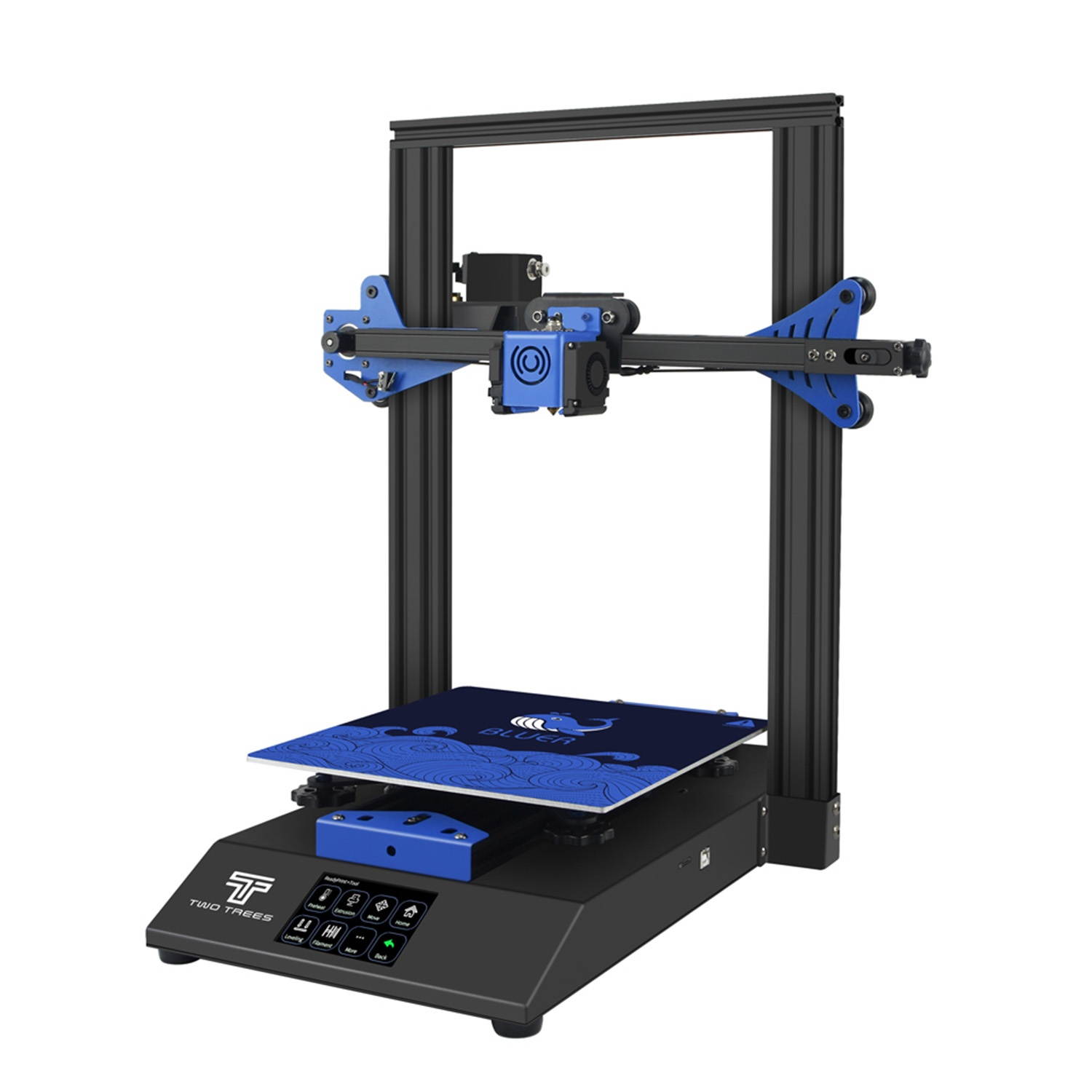 TWO TREES BLUER 3D Printer DIY Kit Sheet Metal Structure Silent Printing 235*235*280mm Build Volume High Precision with 3.5 Inch Touchscreen Heated Bed Resume Print Filament Run Out Detection Function
