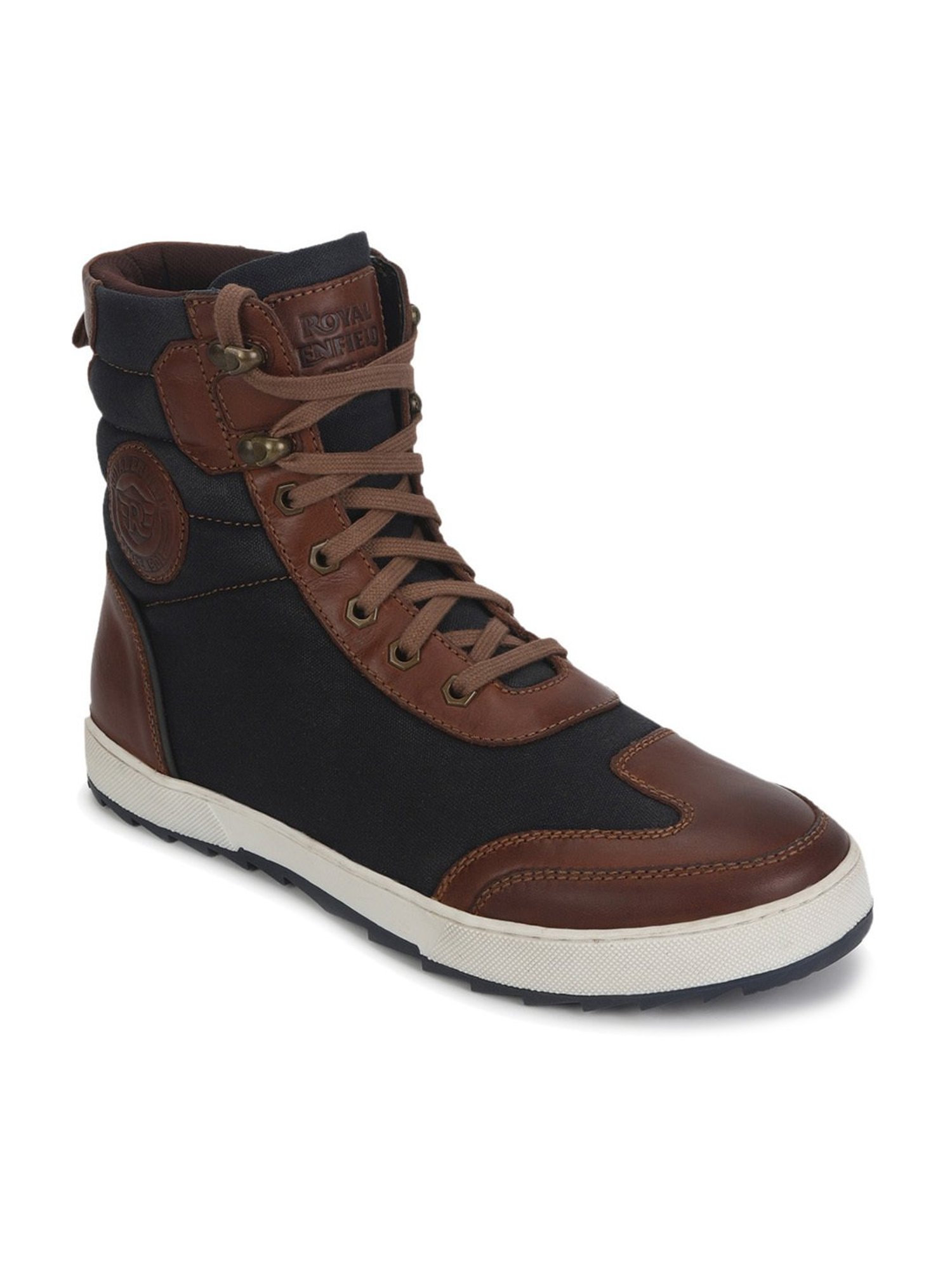 Royal Enfield Men's Sturdy Navy Boots