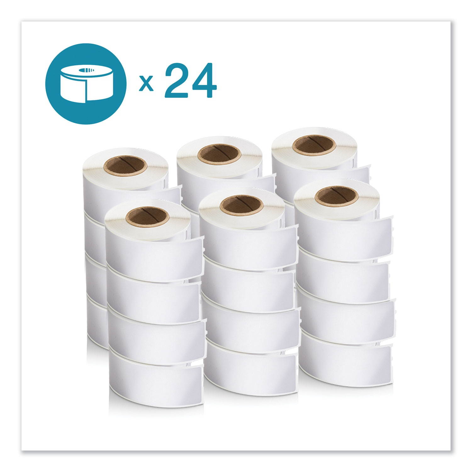 Dymo LabelWriter 3-1/2"W Labels - 1 1/8" Height x 3 1/2" Width - Rectangle - White - 350 / Pack