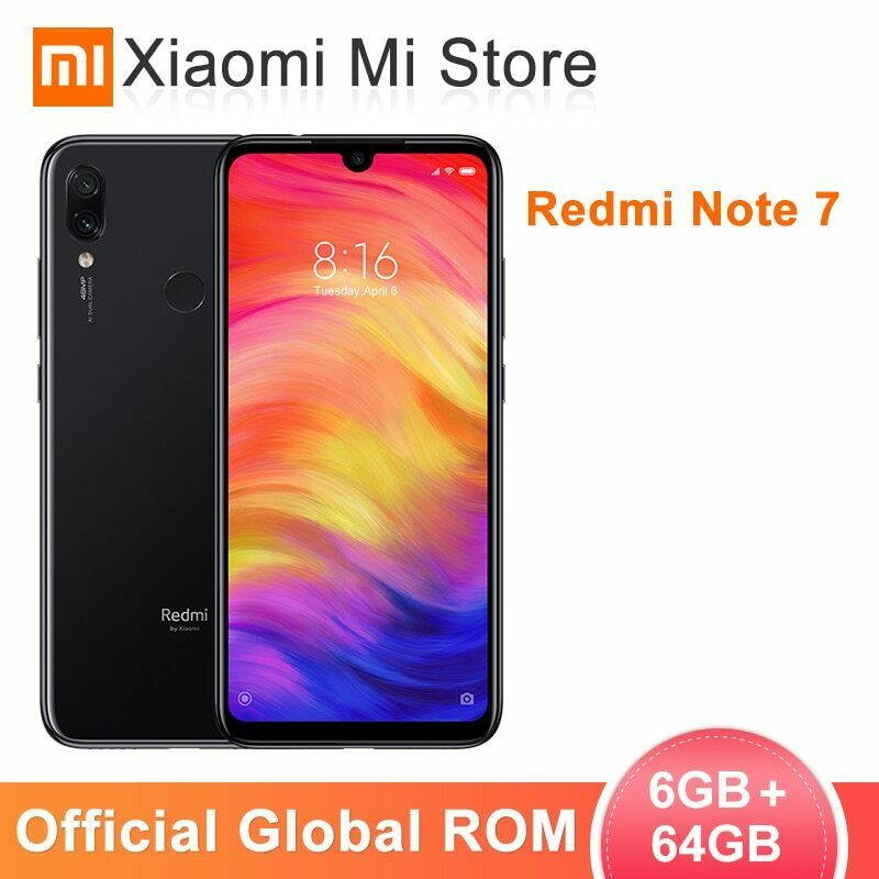 Xiaomi Redmi Note 7, 64GB/6GB RAM, 6.30'' FHD+, Snapdragon 660, Black - Unlocked Global Version