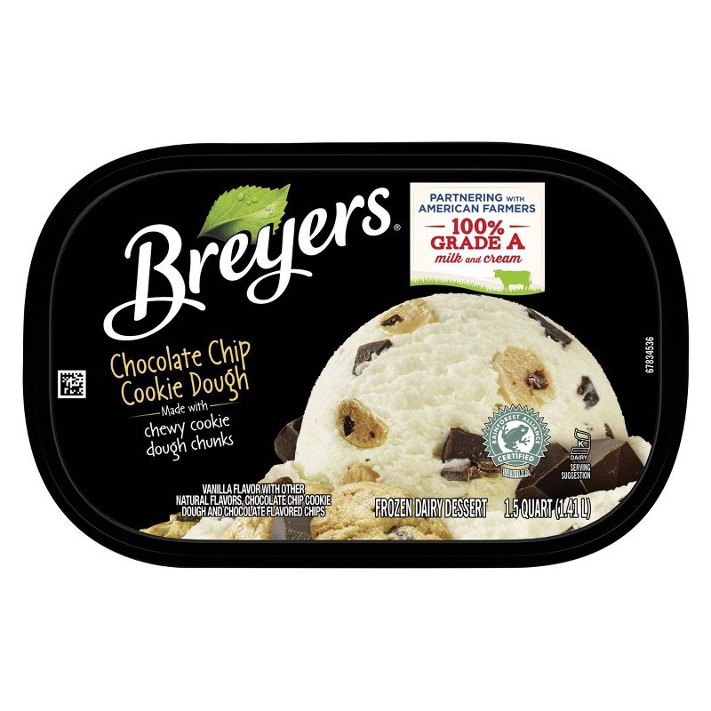 Breyers Chocolate Chip Cookie Dough Frozen Dairy Dessert - 48oz