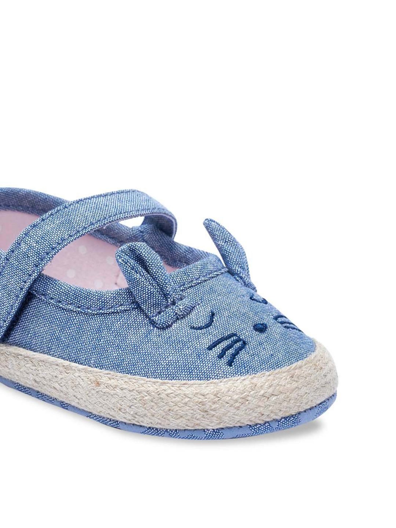 Baby Moo Kids Brown & White Velcro Shoes