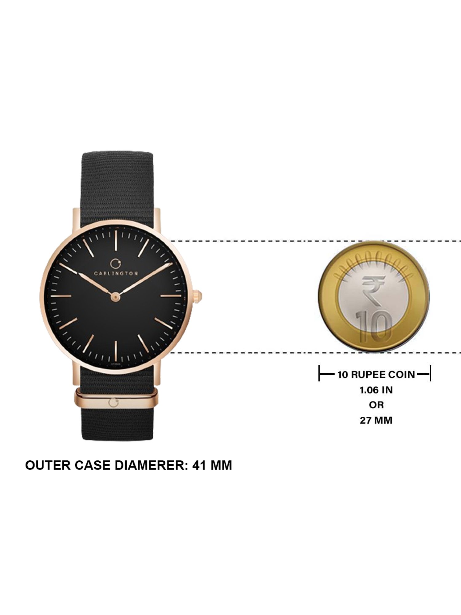 Carlington Iconic 2045 Black Men Analog Watch for Men