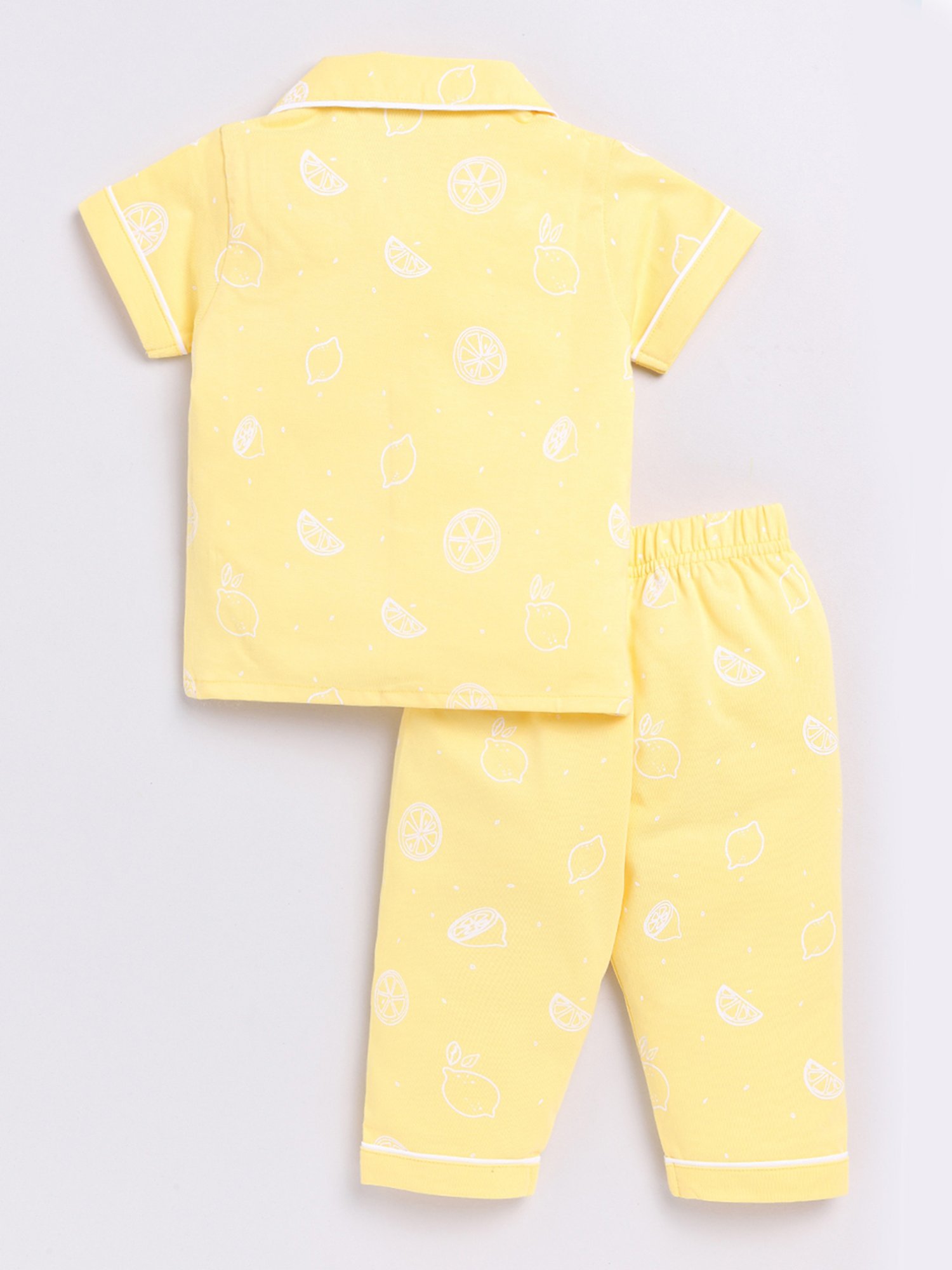 Clt.s Boys Yellow Printed Shirt with Pants