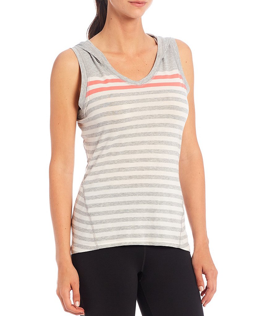 Calvin Klein Performance Dynamic Stripe Sleeveless Hoodie