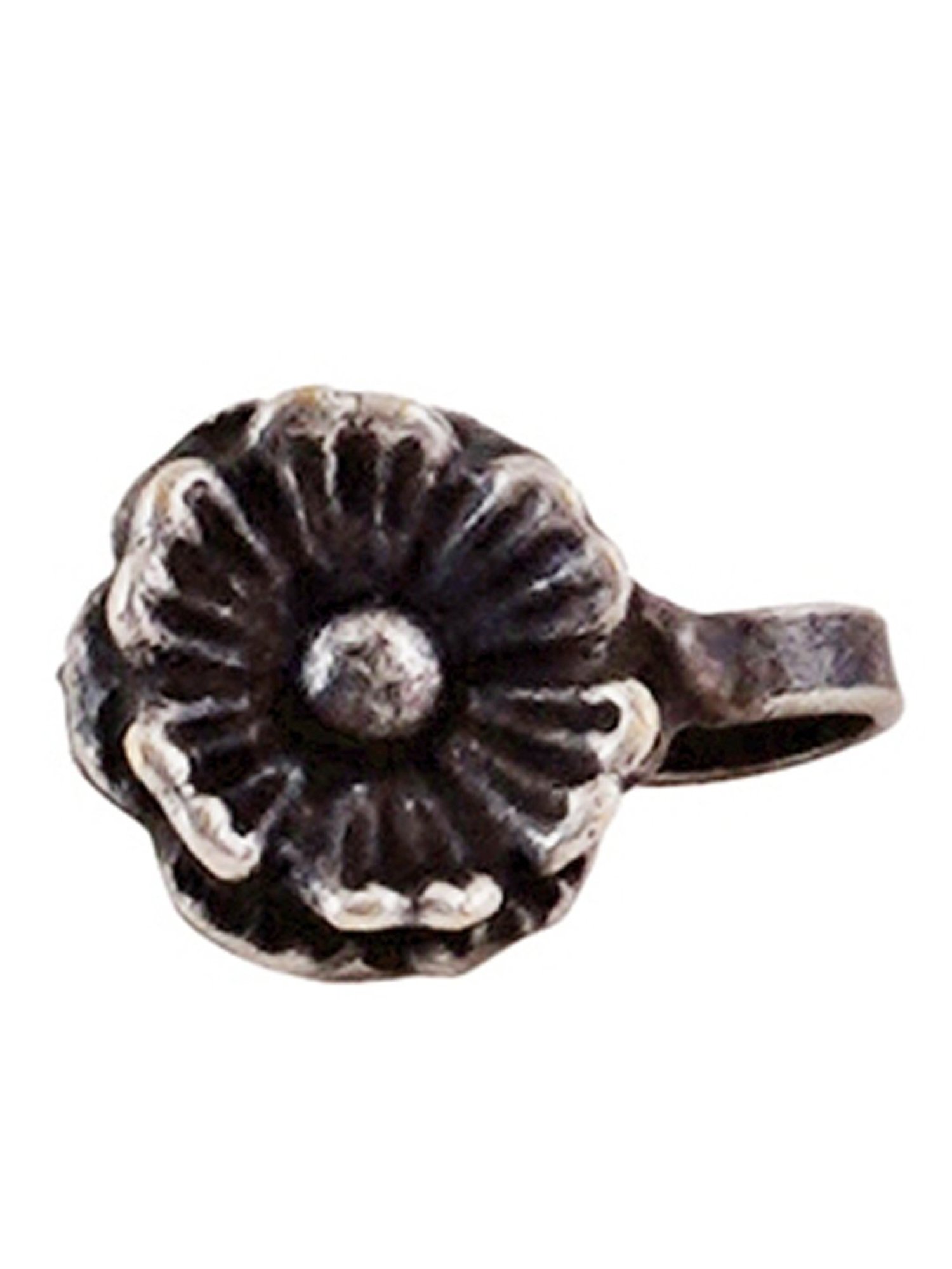 Teejh Ethnic Laakini Silver Oxidized Nosepin for Women