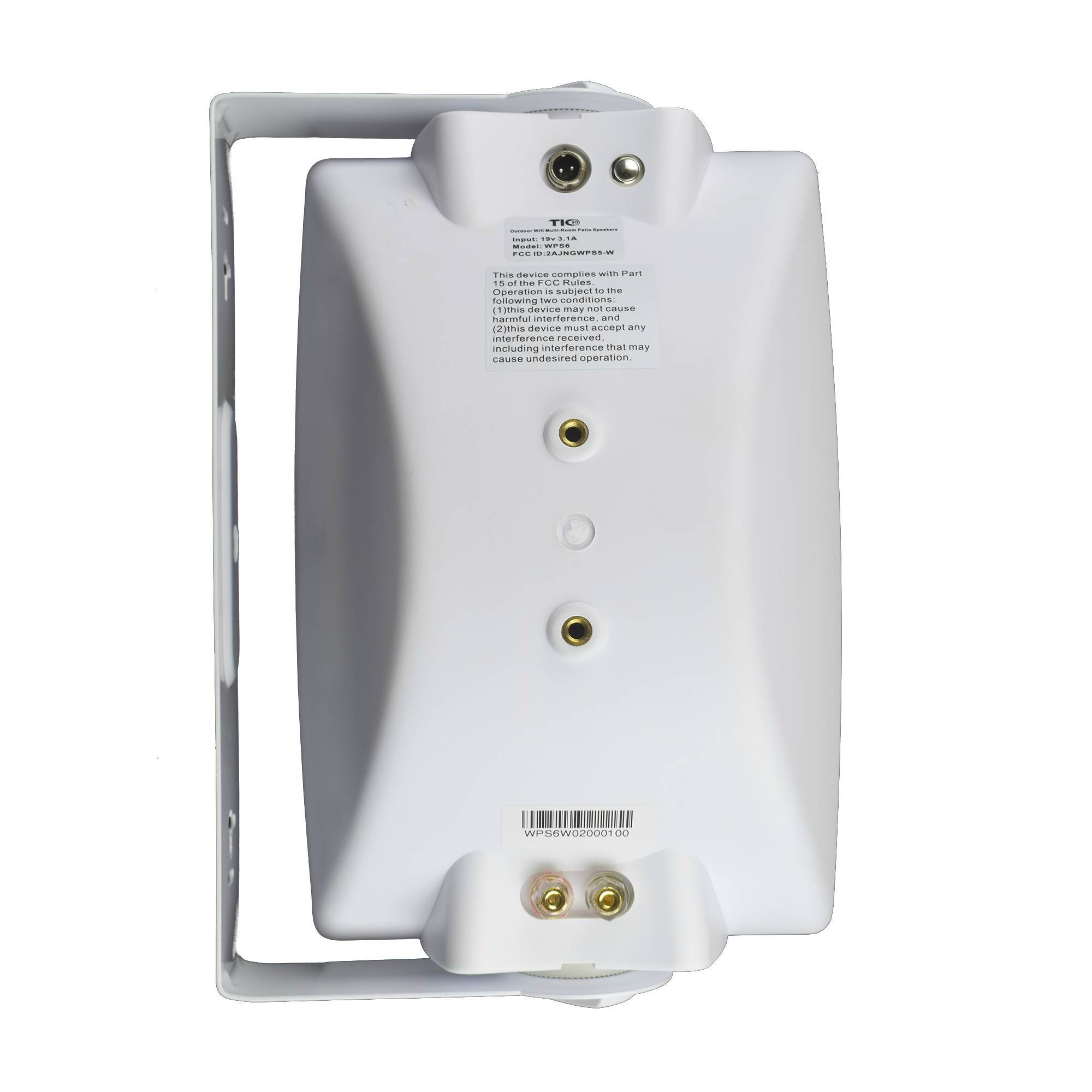 TIC WPS6-W 6.5" Outdoor Weather-Resistant Wifi Patio Speakers with AirPlay (Pair) - White