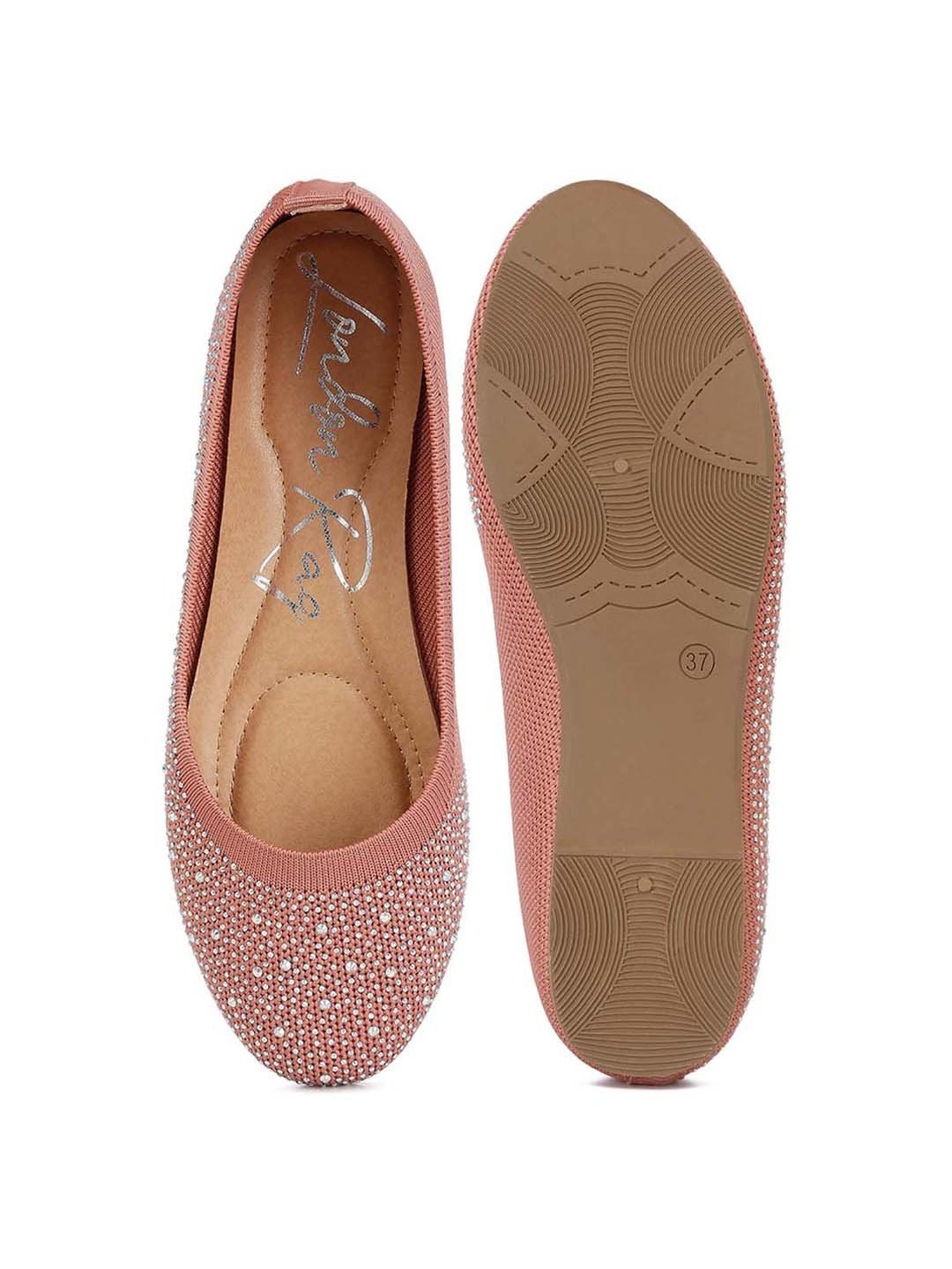 London Rag Women's Pink Flat Ballets