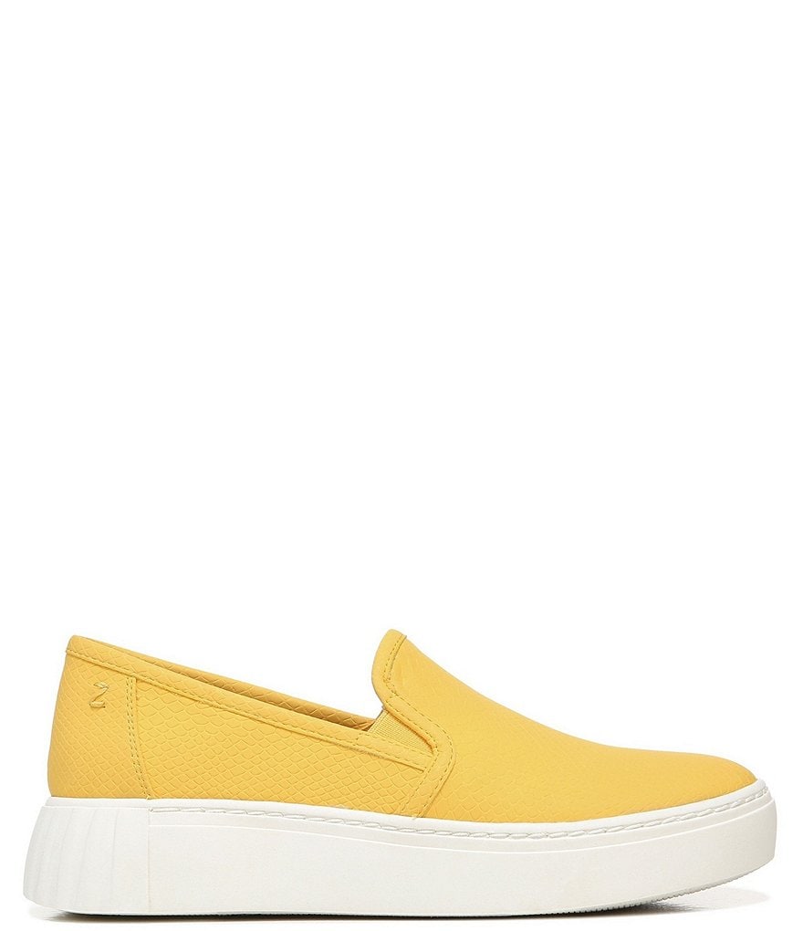 Zodiac Benson Snake Embossed Slip-On Platform Sneakers