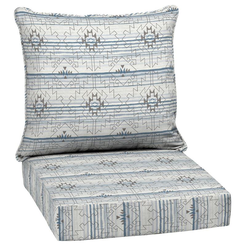 Carmen Southwest Outdoor Cushion Set Gray - Arden Selections