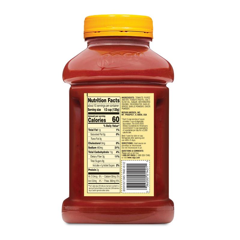 Ragu Old World Style Traditional Pasta Sauce - 45oz