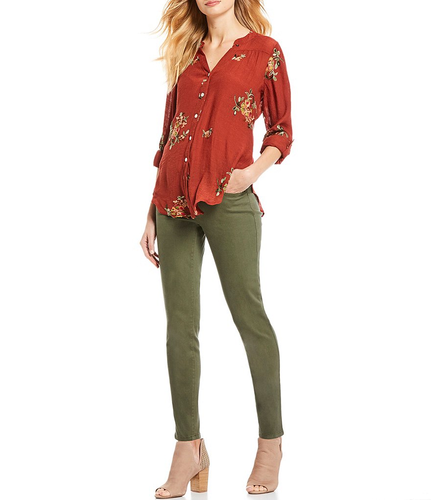 Code Bleu Petite Size #double;FA'B#double; Body Sculpt Skinny Jeans