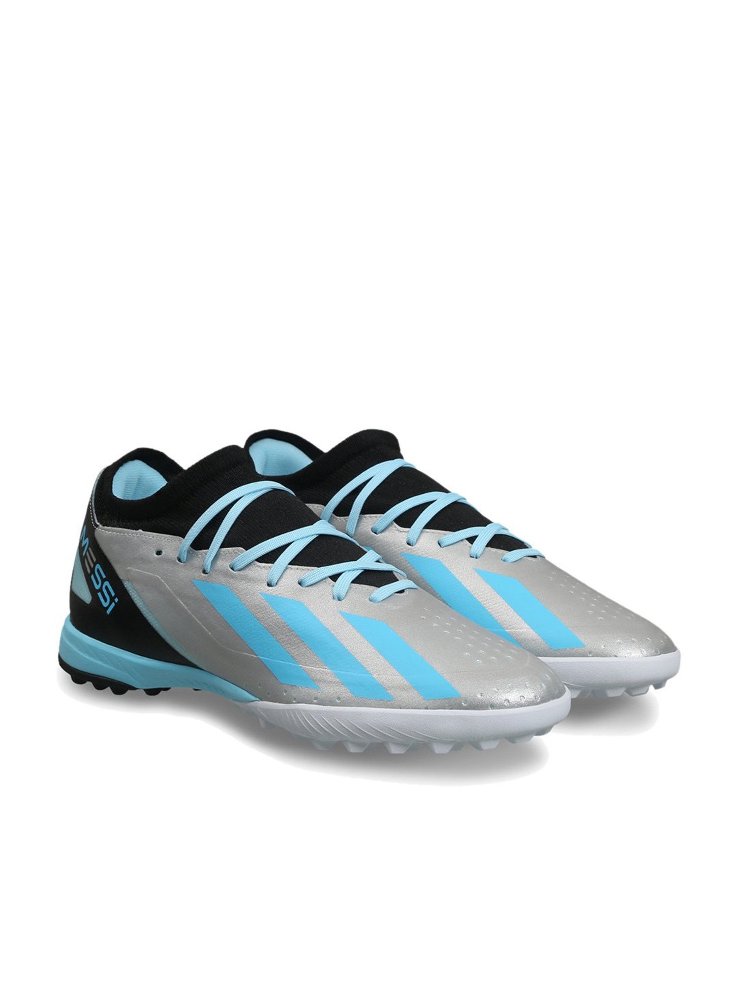 Adidas Men's CRAZYFAST MESSI.3 TF Silver Football Shoes