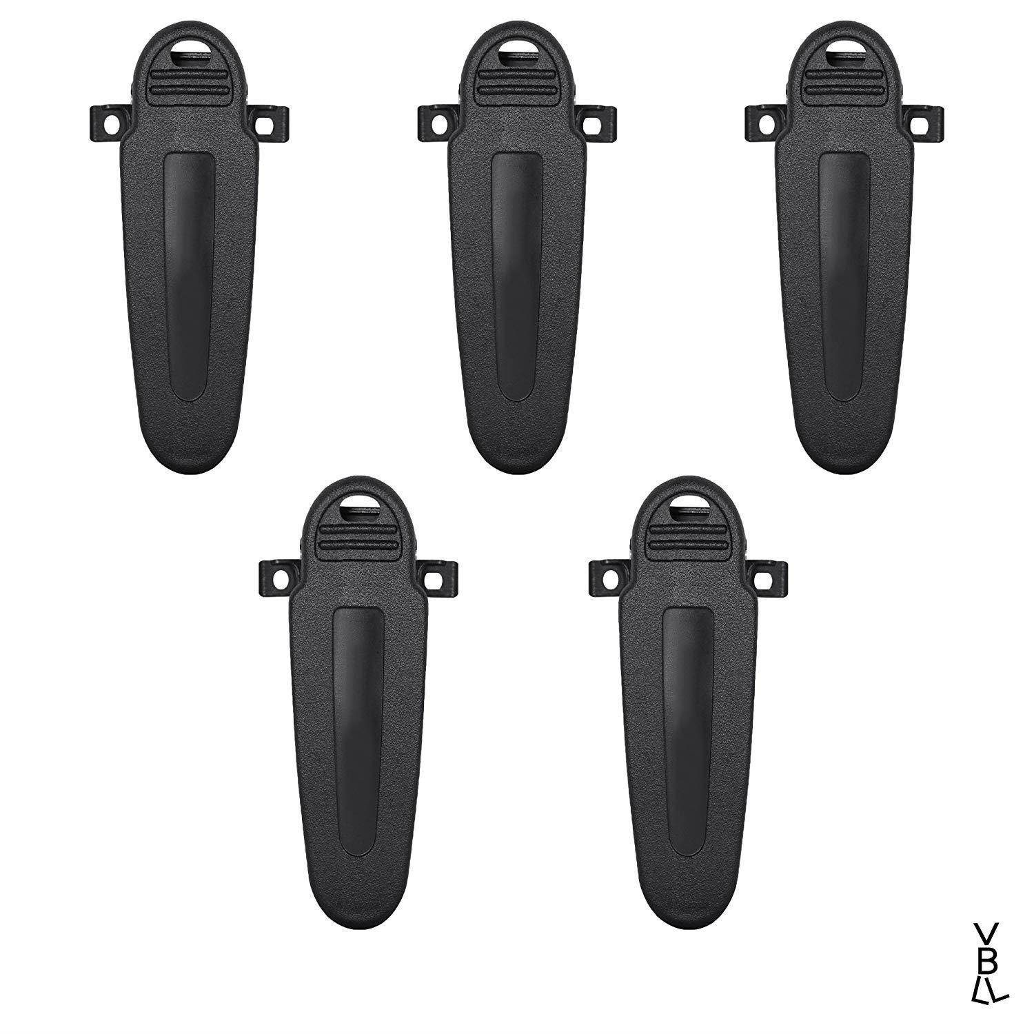 Guanshan 5X KBH-12 Belt Clip Replacement for Kenwood NX-220 NX-320 TK-3360 TK-3173 TK-3170 TK-3160 TK-3140 TK-2360 TK-2170 TK-2160 TK-2140 Two Way Radio Walkie Talkie