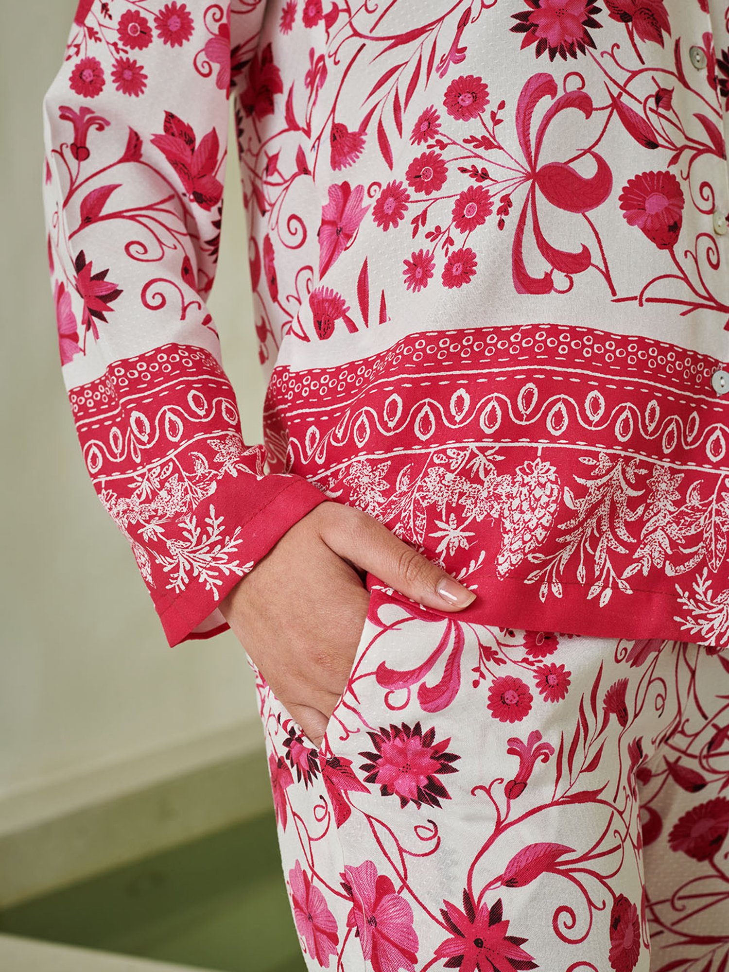 Dusk Attire Pink Clara Pyjama Set