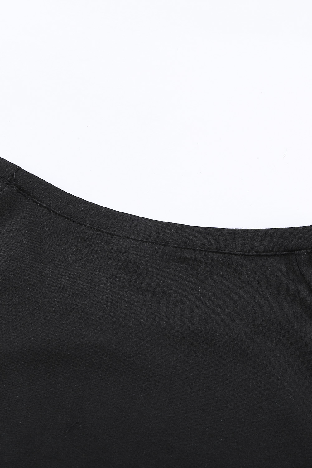 Blank Sweatshirt - Black Plaid Leopard Print Patchwork Long Sleeve Top Customized