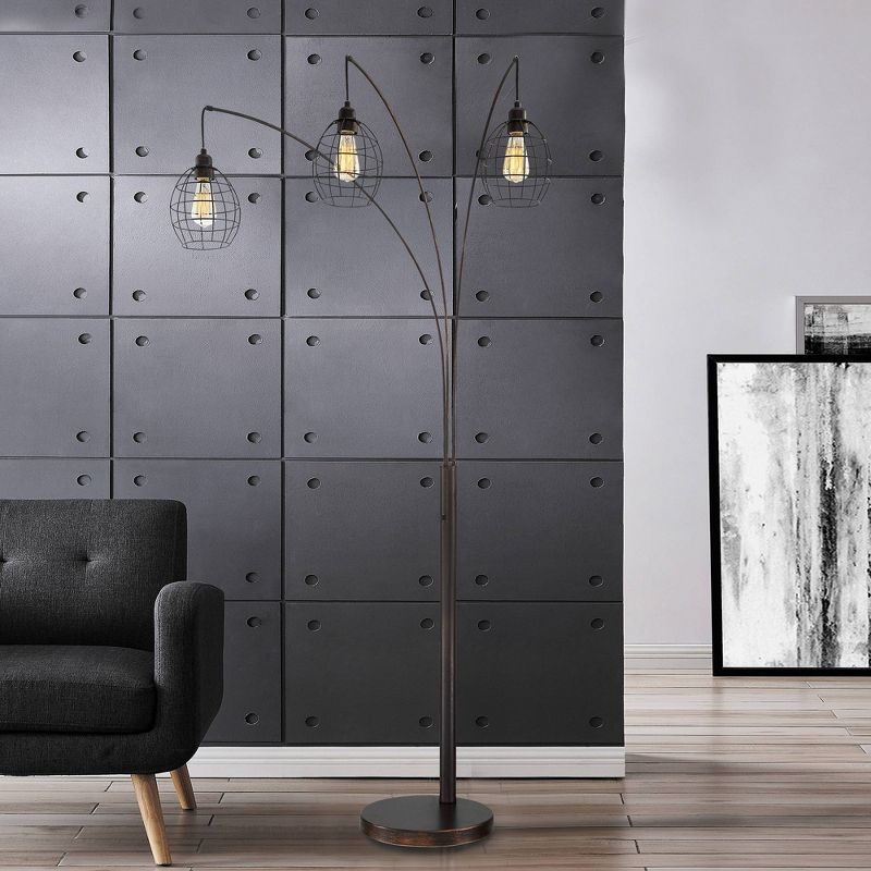 Kaden 3 Light Floor Lamp Copper Bronze (Includes CFL Light Bulb) - Lite Source