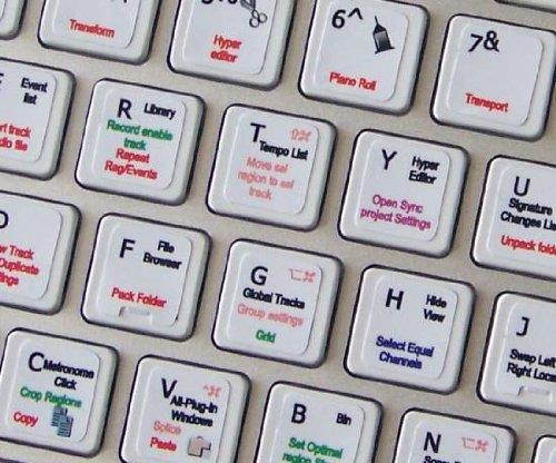 NEW LOGIC 8 STICKERS FOR KEYBOARD ON WHITE BACKGROUND ARE COMPATIBLE WITH APPLE