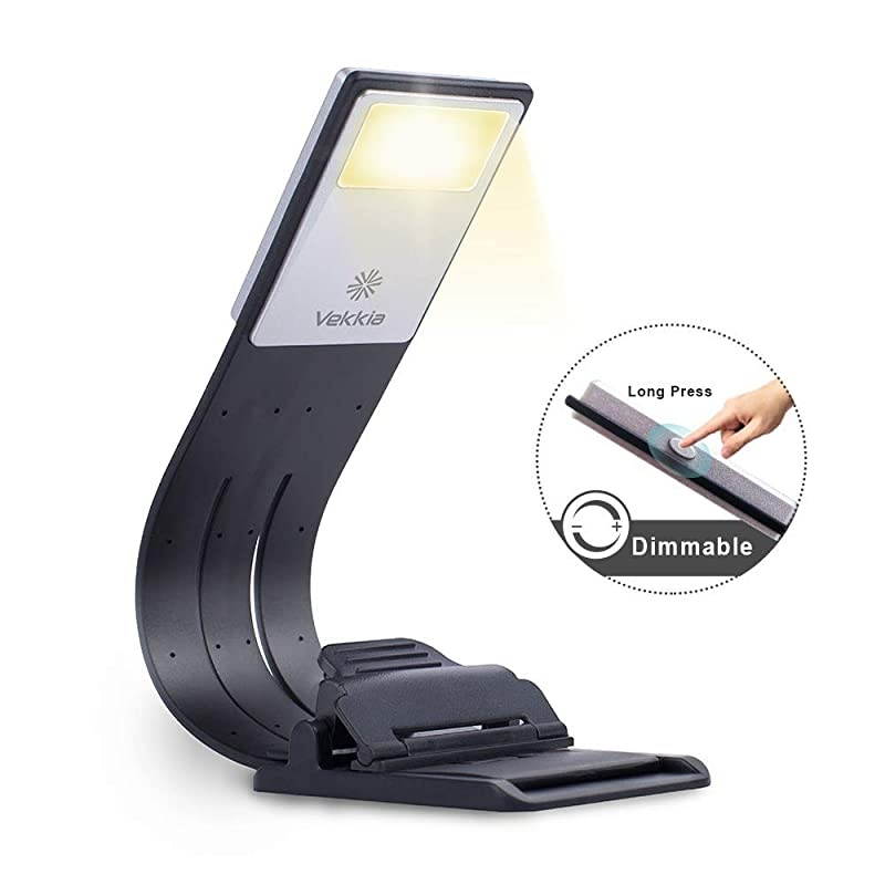 Bookmark Book Light Clip on Reading Lights for Books in Bed Infinite Brightness Levels Soft Light Easy for Eyes Builtin USB Cable Easy Charge Perfect for Avid Readers