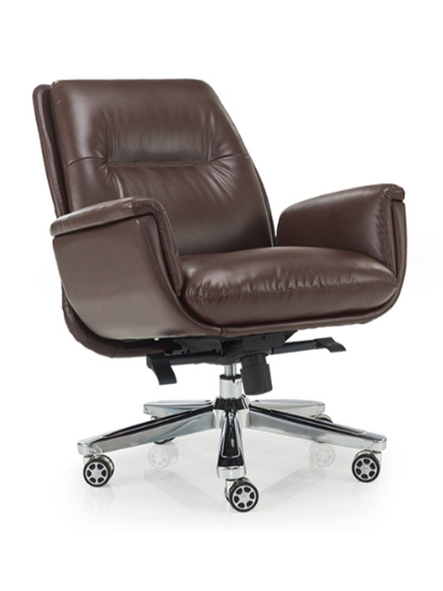 Durian Lincoln Brown Premium Leatherette Office Chair