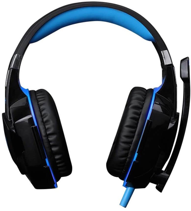 Gaming Headset for PS4, PC, Xbox One,Professional Noise Isolation Over Ear Headphones with Mic, LED Light, Wireless Gaming Headphones，Bass Surround, Soft Memory Earmuffs for Laptop Mac Nintendo