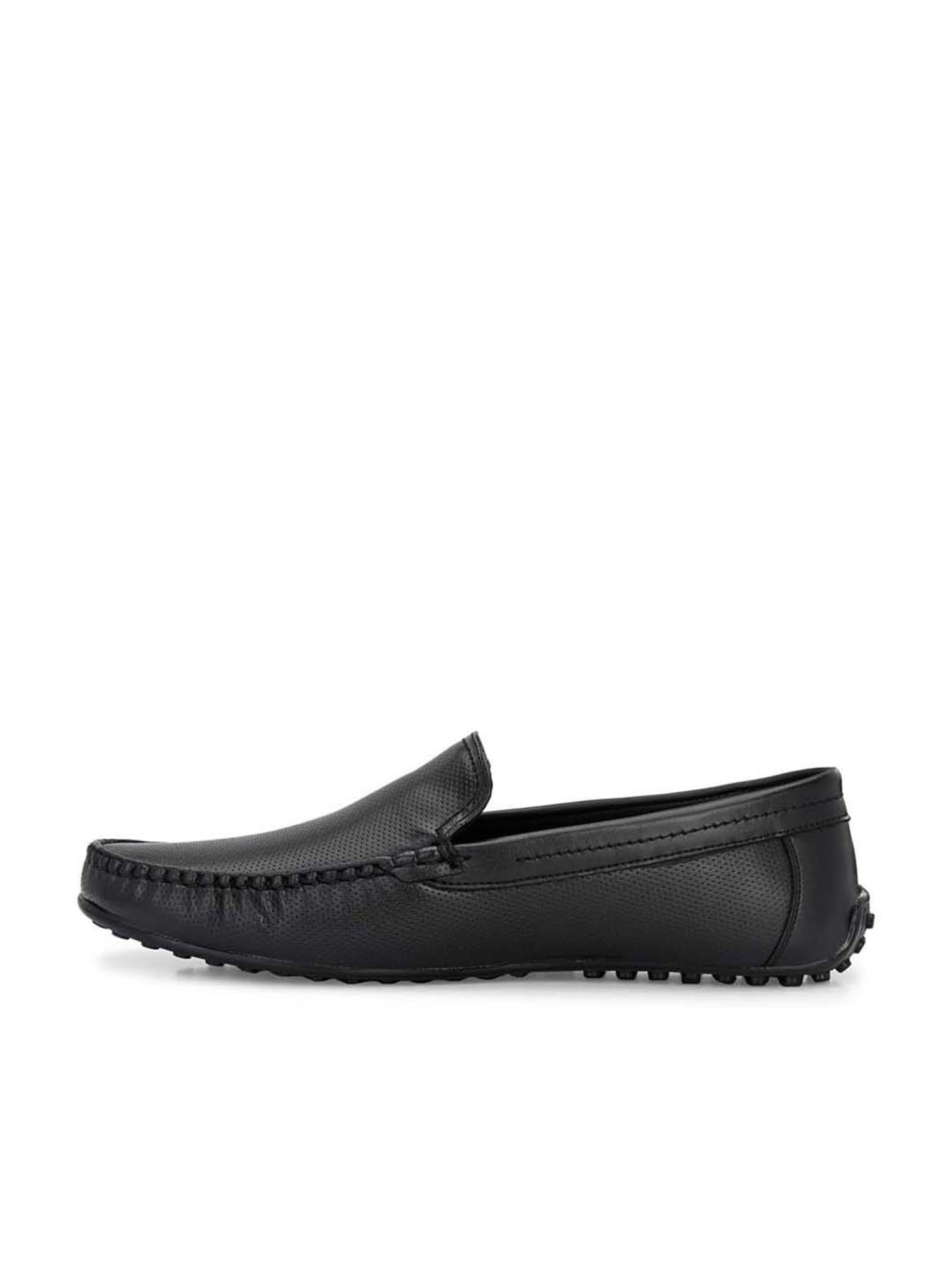Eego Italy Men's Black Casual Loafers