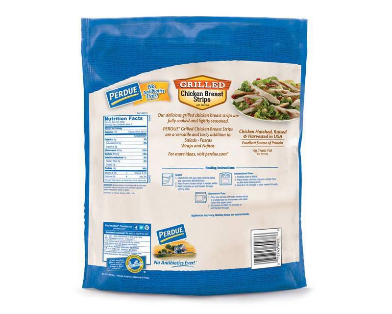 Perdue Fully Cooked No Antibiotics Ever Grilled Chicken Breast Strips - Frozen - 22oz