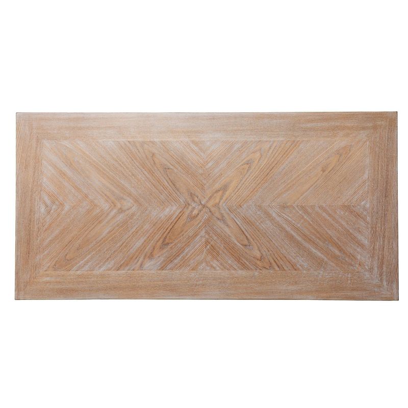 Leine Writing Desk Natural/White - Aiden Lane