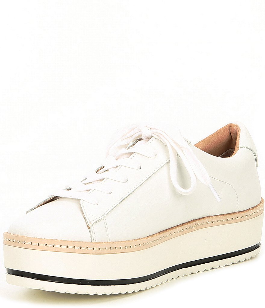 Chelsea & Violet Minie Leather Platform Lace-Up Sneakers