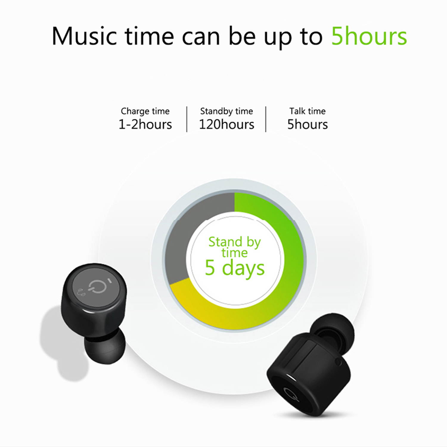 Double-ear Wireless Bluetooth Headset True Wireless Technology Sports Earphone Bluetooth 4.2 for iPhone, iPad, Samsung, HTC, LG, 
and all other Phone/Tablet