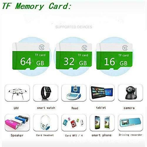 CremeBruluee Green Micro-SD Sd Tf Memory Card Class 10 Quality Particles Memory Card