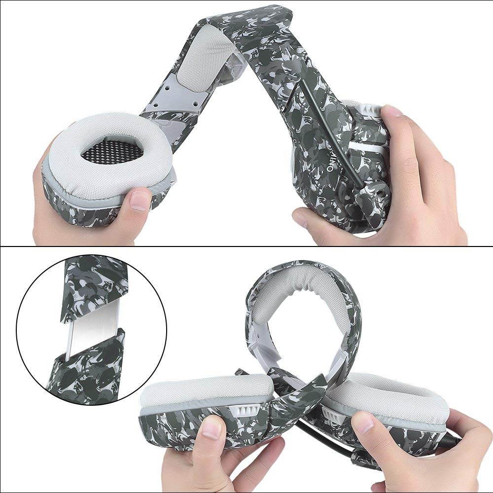 Gaming Headset for PS4 New Xbox one PC Mac, ONIKUMA Over-Ear 3.5mm Headphones with Mic Noise Isolating Deep Bass Surround for Game