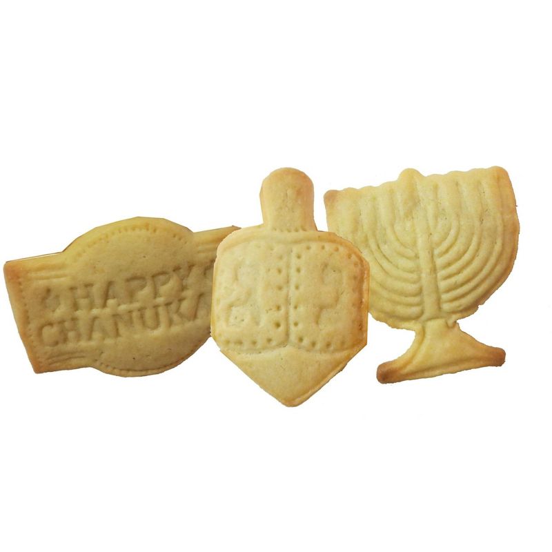 Rite Lite 3ct Hanukkah Themed Stamp Cookie Cutters 8.75" - Blue/Purple