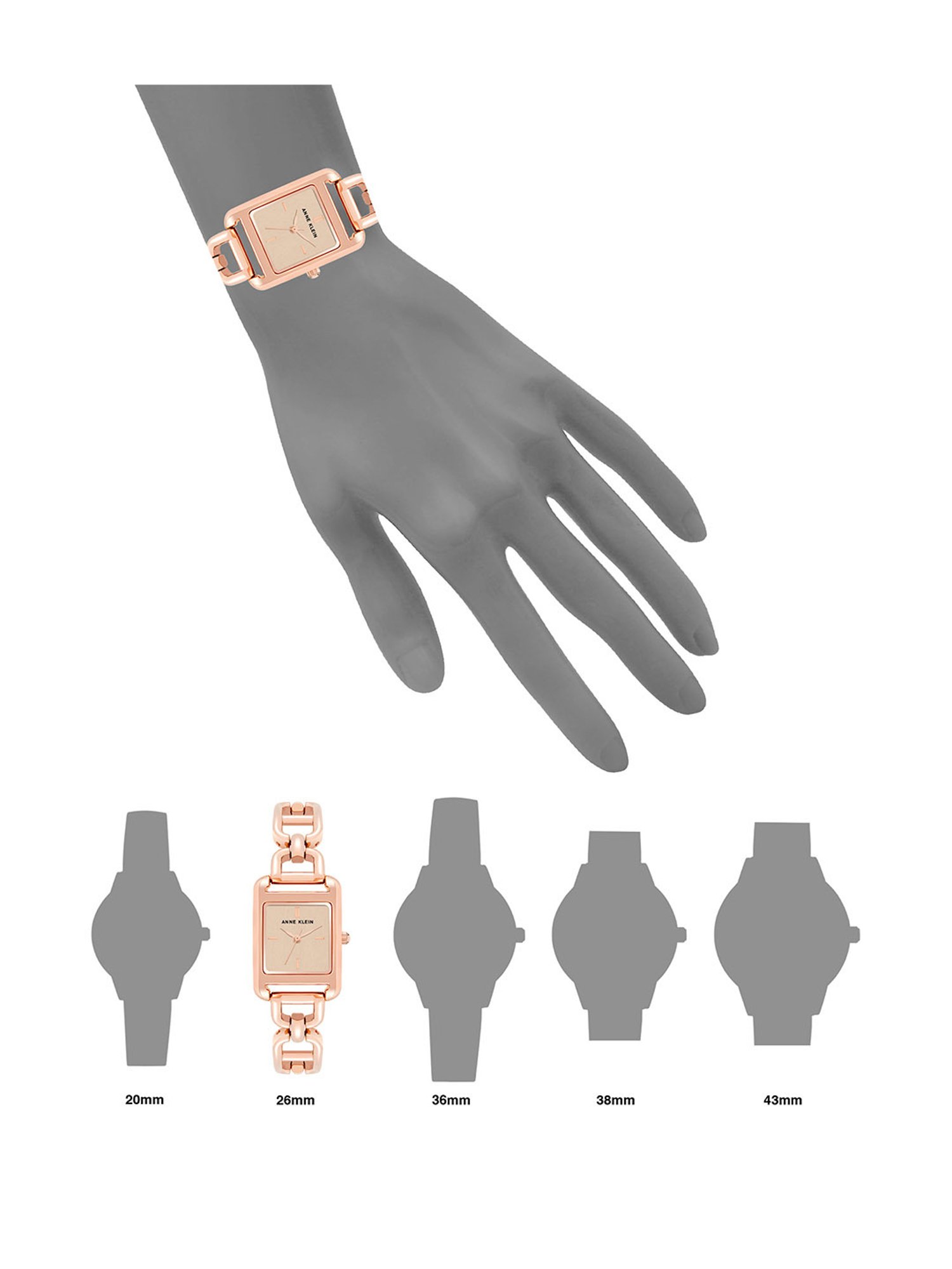 Anne Klein AK4094RGRG Analog Watch for Women