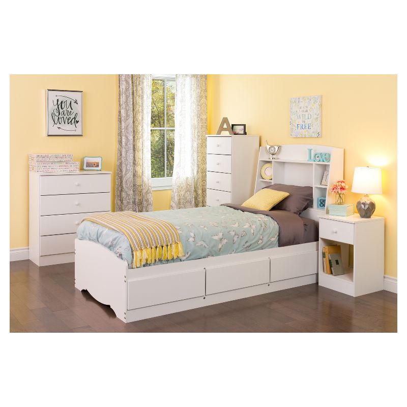 Astrid Bookcase Headboard - Twin - White - Prepac
