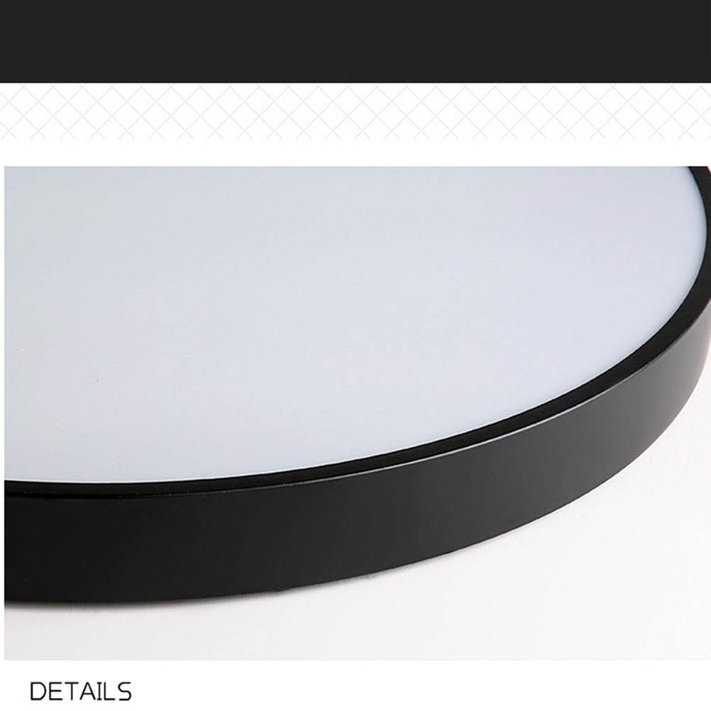 Modern LED Ceiling Light Round Simple Ultra Thin Lamps for Dining Room Balcony Bedroom Living Room (Orange-Yellow, 30cm, 12W White Light)