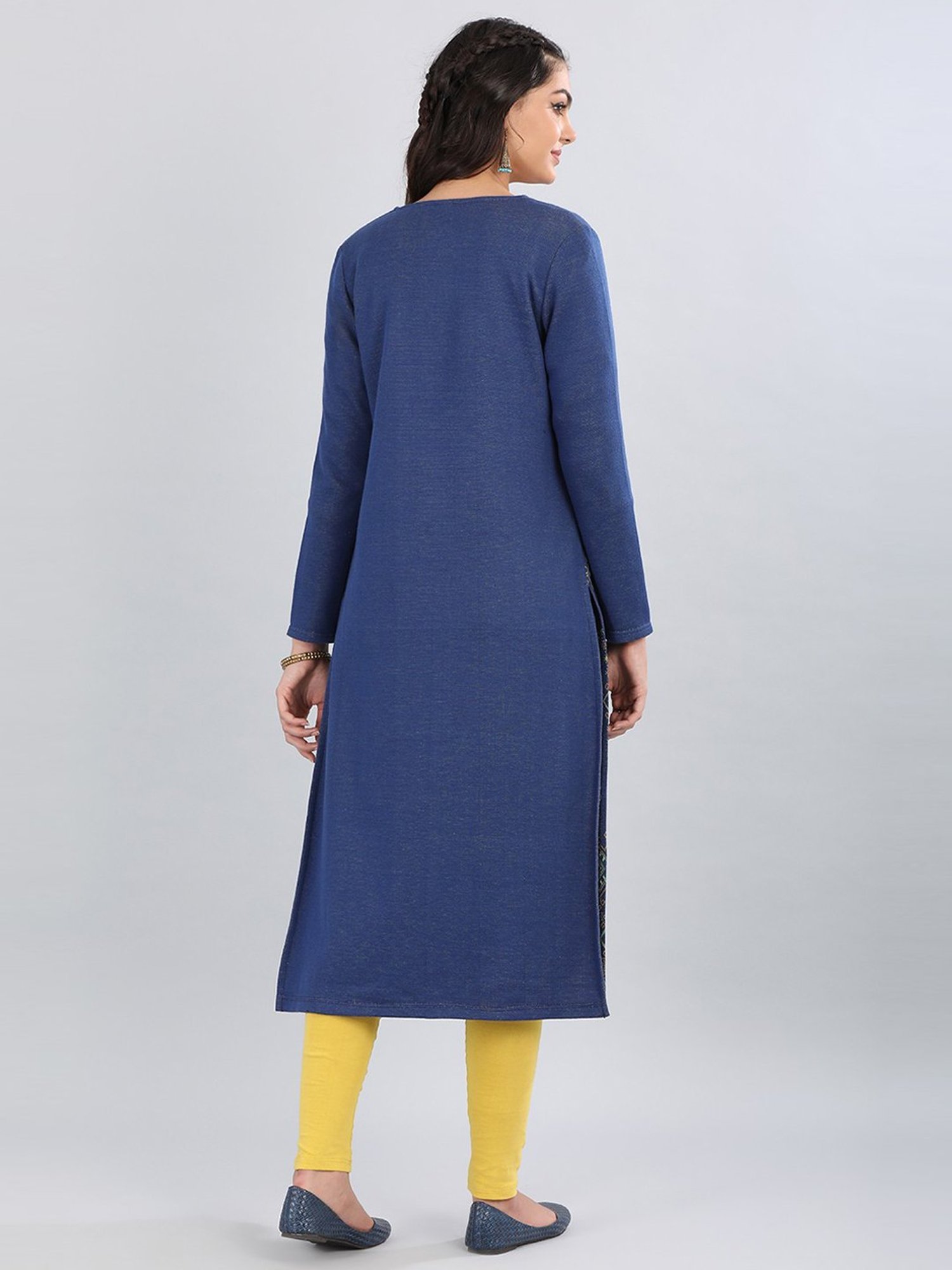 Aurelia Blue Regular Fit Cardigan